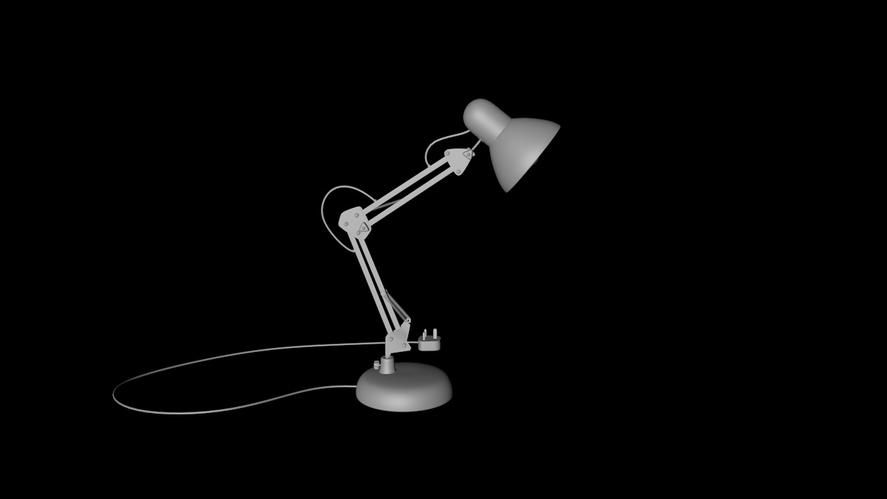 3D Modelling and Animation </br>Lamp Model